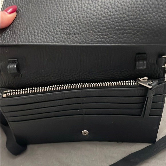 All Saints Black Crossbody Bag Minimalist Design - Picture 4 of 7
